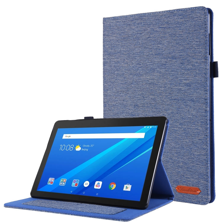 Horizontal Flip TPU + Fabric PU Leather Protective Case with Name Card Clip, For Lenovo Tab M10, For Lenovo Tab P11 Pro, For Lenovo Tab P11, For Galaxy Tab S8+ / Tab S8 Plus /  Tab S7 FE / Tab S7+ / T970                                                 ...