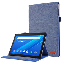 Load image into Gallery viewer, Horizontal Flip TPU + Fabric PU Leather Protective Case with Name Card Clip, For Lenovo Tab M10, For Lenovo Tab P11 Pro, For Lenovo Tab P11, For Galaxy Tab S8+ / Tab S8 Plus /  Tab S7 FE / Tab S7+ / T970                                                 ...