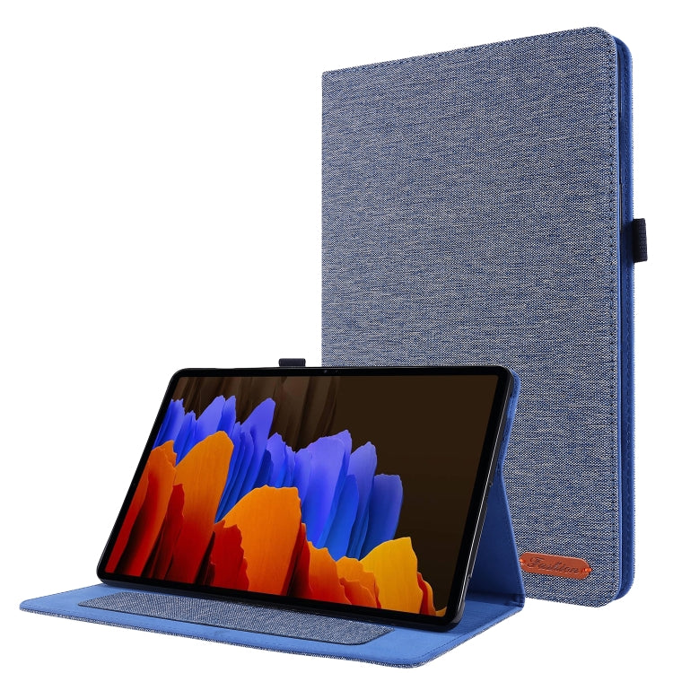 Horizontal Flip TPU + Fabric PU Leather Protective Case with Name Card Clip, For Lenovo Tab M10, For Lenovo Tab P11 Pro, For Lenovo Tab P11, For Galaxy Tab S8+ / Tab S8 Plus /  Tab S7 FE / Tab S7+ / T970                                                 ...