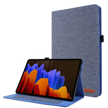 Load image into Gallery viewer, Horizontal Flip TPU + Fabric PU Leather Protective Case with Name Card Clip, For Lenovo Tab M10, For Lenovo Tab P11 Pro, For Lenovo Tab P11, For Galaxy Tab S8+ / Tab S8 Plus /  Tab S7 FE / Tab S7+ / T970                                                 ...