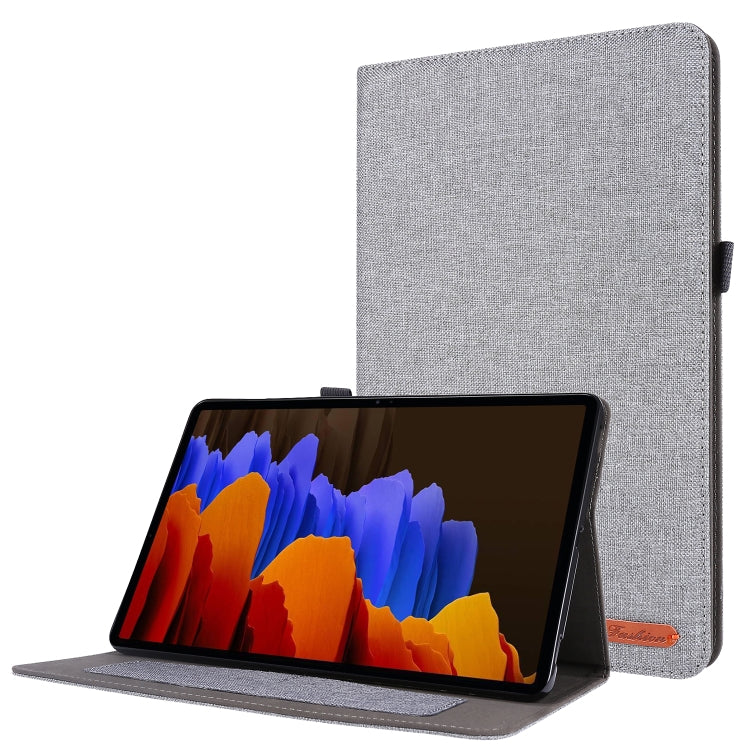 Horizontal Flip TPU + Fabric PU Leather Protective Case with Name Card Clip, For Lenovo Tab M10, For Lenovo Tab P11 Pro, For Lenovo Tab P11, For Galaxy Tab S8+ / Tab S8 Plus /  Tab S7 FE / Tab S7+ / T970                                                 ...