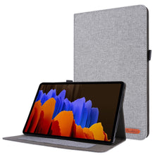 Load image into Gallery viewer, Horizontal Flip TPU + Fabric PU Leather Protective Case with Name Card Clip, For Lenovo Tab M10, For Lenovo Tab P11 Pro, For Lenovo Tab P11, For Galaxy Tab S8+ / Tab S8 Plus /  Tab S7 FE / Tab S7+ / T970                                                 ...