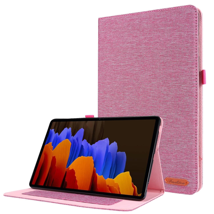 Horizontal Flip TPU + Fabric PU Leather Protective Case with Name Card Clip, For Lenovo Tab M10, For Lenovo Tab P11 Pro, For Lenovo Tab P11, For Galaxy Tab S8+ / Tab S8 Plus /  Tab S7 FE / Tab S7+ / T970                                                 ...
