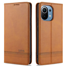 Load image into Gallery viewer, AZNS Magnetic Calf Texture Horizontal Flip Leather Case with Card Slots &amp; Holder &amp; Wallet, For Xiaomi Mi 11