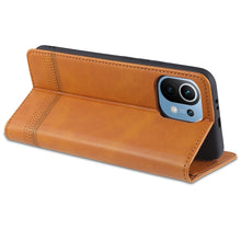 Load image into Gallery viewer, AZNS Magnetic Calf Texture Horizontal Flip Leather Case with Card Slots &amp; Holder &amp; Wallet, For Xiaomi Mi 11