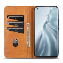 Load image into Gallery viewer, AZNS Magnetic Calf Texture Horizontal Flip Leather Case with Card Slots &amp; Holder &amp; Wallet, For Xiaomi Mi 11