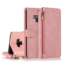 Load image into Gallery viewer, Skin-feel Crazy Horse Texture Zipper Wallet Bag Horizontal Flip Leather Case with Holder &amp; Card Slots &amp; Wallet &amp; Lanyard, For Samsung Galaxy Note9, For Samsung Galaxy Note10, For Samsung Galaxy Note10+, For Samsung Galaxy Note20                        ...