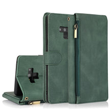 Load image into Gallery viewer, Skin-feel Crazy Horse Texture Zipper Wallet Bag Horizontal Flip Leather Case with Holder &amp; Card Slots &amp; Wallet &amp; Lanyard, For Samsung Galaxy Note9, For Samsung Galaxy Note10, For Samsung Galaxy Note10+, For Samsung Galaxy Note20                        ...