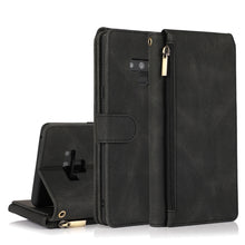 Load image into Gallery viewer, Skin-feel Crazy Horse Texture Zipper Wallet Bag Horizontal Flip Leather Case with Holder &amp; Card Slots &amp; Wallet &amp; Lanyard, For Samsung Galaxy Note9, For Samsung Galaxy Note10, For Samsung Galaxy Note10+, For Samsung Galaxy Note20                        ...