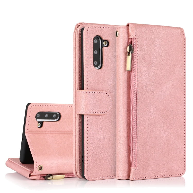 Skin-feel Crazy Horse Texture Zipper Wallet Bag Horizontal Flip Leather Case with Holder & Card Slots & Wallet & Lanyard, For Samsung Galaxy Note9, For Samsung Galaxy Note10, For Samsung Galaxy Note10+, For Samsung Galaxy Note20                        ...