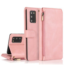 Load image into Gallery viewer, Skin-feel Crazy Horse Texture Zipper Wallet Bag Horizontal Flip Leather Case with Holder &amp; Card Slots &amp; Wallet &amp; Lanyard, For Samsung Galaxy Note9, For Samsung Galaxy Note10, For Samsung Galaxy Note10+, For Samsung Galaxy Note20                        ...