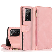 Load image into Gallery viewer, Skin-feel Crazy Horse Texture Zipper Wallet Bag Horizontal Flip Leather Case with Holder &amp; Card Slots &amp; Wallet &amp; Lanyard, For Samsung Galaxy Note9, For Samsung Galaxy Note10, For Samsung Galaxy Note10+, For Samsung Galaxy Note20                        ...