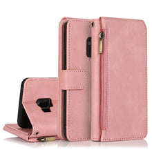 Load image into Gallery viewer, Skin-feel Crazy Horse Texture Zipper Wallet Bag Horizontal Flip Leather Case with Holder &amp; Card Slots &amp; Wallet &amp; Lanyard, For Samsung Galaxy Note9, For Samsung Galaxy Note10, For Samsung Galaxy Note10+, For Samsung Galaxy Note20                        ...