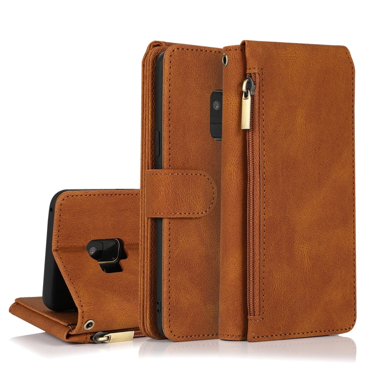 Skin-feel Crazy Horse Texture Zipper Wallet Bag Horizontal Flip Leather Case with Holder & Card Slots & Wallet & Lanyard, For Samsung Galaxy Note9, For Samsung Galaxy Note10, For Samsung Galaxy Note10+, For Samsung Galaxy Note20                        ...