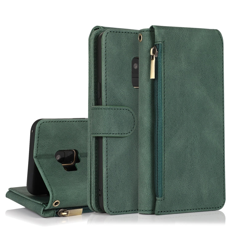 Skin-feel Crazy Horse Texture Zipper Wallet Bag Horizontal Flip Leather Case with Holder & Card Slots & Wallet & Lanyard, For Samsung Galaxy Note9, For Samsung Galaxy Note10, For Samsung Galaxy Note10+, For Samsung Galaxy Note20                        ...