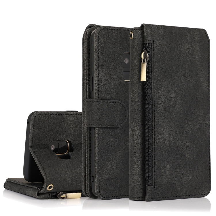 Skin-feel Crazy Horse Texture Zipper Wallet Bag Horizontal Flip Leather Case with Holder & Card Slots & Wallet & Lanyard, For Samsung Galaxy Note9, For Samsung Galaxy Note10, For Samsung Galaxy Note10+, For Samsung Galaxy Note20                        ...