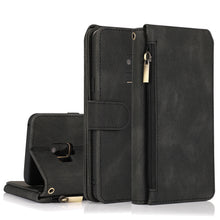 Load image into Gallery viewer, Skin-feel Crazy Horse Texture Zipper Wallet Bag Horizontal Flip Leather Case with Holder &amp; Card Slots &amp; Wallet &amp; Lanyard, For Samsung Galaxy Note9, For Samsung Galaxy Note10, For Samsung Galaxy Note10+, For Samsung Galaxy Note20                        ...
