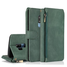 Load image into Gallery viewer, Skin-feel Crazy Horse Texture Zipper Wallet Bag Horizontal Flip Leather Case with Holder &amp; Card Slots &amp; Wallet &amp; Lanyard, For Samsung Galaxy Note9, For Samsung Galaxy Note10, For Samsung Galaxy Note10+, For Samsung Galaxy Note20                        ...