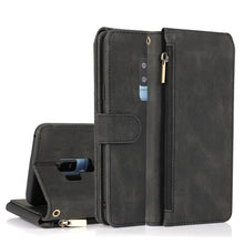 Load image into Gallery viewer, Skin-feel Crazy Horse Texture Zipper Wallet Bag Horizontal Flip Leather Case with Holder &amp; Card Slots &amp; Wallet &amp; Lanyard, For Samsung Galaxy Note9, For Samsung Galaxy Note10, For Samsung Galaxy Note10+, For Samsung Galaxy Note20                        ...