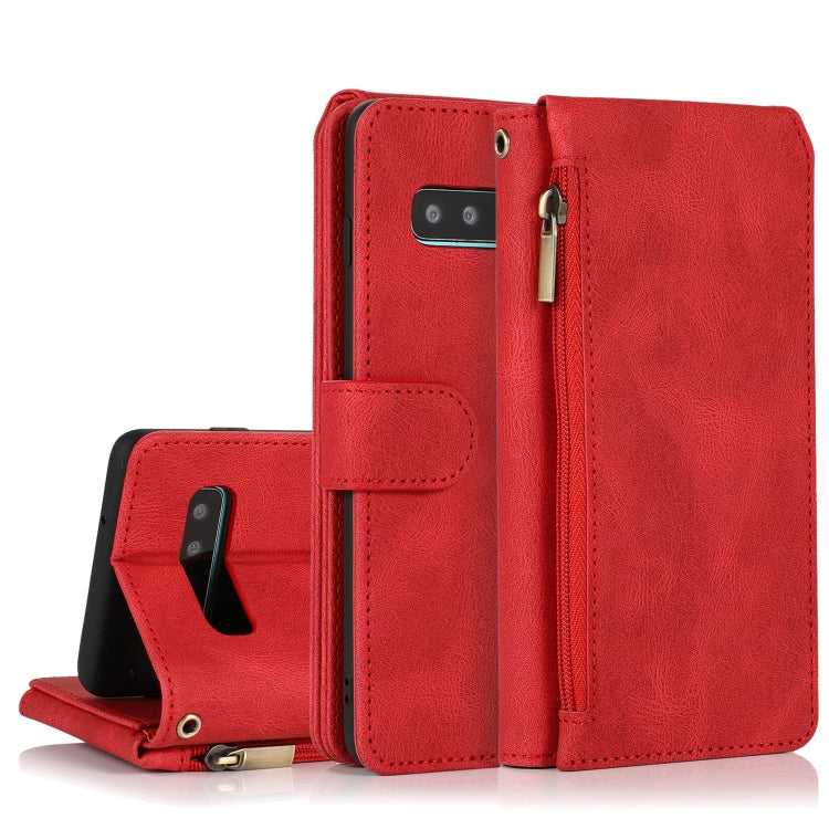 Skin-feel Crazy Horse Texture Zipper Wallet Bag Horizontal Flip Leather Case with Holder & Card Slots & Wallet & Lanyard, For Samsung Galaxy Note9, For Samsung Galaxy Note10, For Samsung Galaxy Note10+, For Samsung Galaxy Note20                        ...