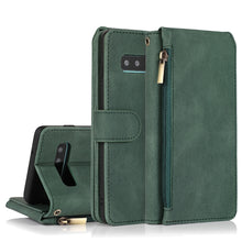 Load image into Gallery viewer, Skin-feel Crazy Horse Texture Zipper Wallet Bag Horizontal Flip Leather Case with Holder &amp; Card Slots &amp; Wallet &amp; Lanyard, For Samsung Galaxy Note9, For Samsung Galaxy Note10, For Samsung Galaxy Note10+, For Samsung Galaxy Note20                        ...
