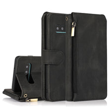 Load image into Gallery viewer, Skin-feel Crazy Horse Texture Zipper Wallet Bag Horizontal Flip Leather Case with Holder &amp; Card Slots &amp; Wallet &amp; Lanyard, For Samsung Galaxy Note9, For Samsung Galaxy Note10, For Samsung Galaxy Note10+, For Samsung Galaxy Note20                        ...