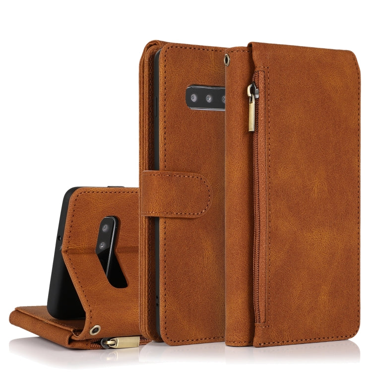 Skin-feel Crazy Horse Texture Zipper Wallet Bag Horizontal Flip Leather Case with Holder & Card Slots & Wallet & Lanyard, For Samsung Galaxy Note9, For Samsung Galaxy Note10, For Samsung Galaxy Note10+, For Samsung Galaxy Note20                        ...