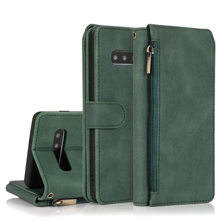 Skin-feel Crazy Horse Texture Zipper Wallet Bag Horizontal Flip Leather Case with Holder & Card Slots & Wallet & Lanyard, For Samsung Galaxy Note9, For Samsung Galaxy Note10, For Samsung Galaxy Note10+, For Samsung Galaxy Note20                        ...