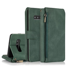 Load image into Gallery viewer, Skin-feel Crazy Horse Texture Zipper Wallet Bag Horizontal Flip Leather Case with Holder &amp; Card Slots &amp; Wallet &amp; Lanyard, For Samsung Galaxy Note9, For Samsung Galaxy Note10, For Samsung Galaxy Note10+, For Samsung Galaxy Note20                        ...
