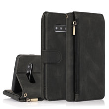Load image into Gallery viewer, Skin-feel Crazy Horse Texture Zipper Wallet Bag Horizontal Flip Leather Case with Holder &amp; Card Slots &amp; Wallet &amp; Lanyard, For Samsung Galaxy Note9, For Samsung Galaxy Note10, For Samsung Galaxy Note10+, For Samsung Galaxy Note20                        ...