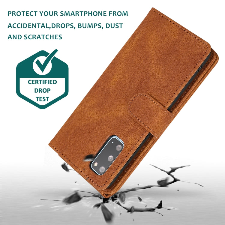 Skin-feel Crazy Horse Texture Zipper Wallet Bag Horizontal Flip Leather Case with Holder & Card Slots & Wallet & Lanyard, For Samsung Galaxy S20, For Samsung Galaxy S20+, For Samsung Galaxy S20 Ultra, For Samsung Galaxy S20 FE 5G                       ...