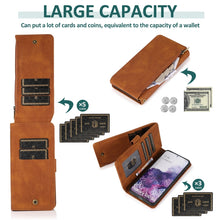 Load image into Gallery viewer, Skin-feel Crazy Horse Texture Zipper Wallet Bag Horizontal Flip Leather Case with Holder &amp; Card Slots &amp; Wallet &amp; Lanyard, For Samsung Galaxy S20, For Samsung Galaxy S20+, For Samsung Galaxy S20 Ultra, For Samsung Galaxy S20 FE 5G                       ...