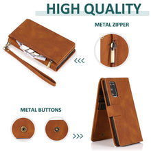 Load image into Gallery viewer, Skin-feel Crazy Horse Texture Zipper Wallet Bag Horizontal Flip Leather Case with Holder &amp; Card Slots &amp; Wallet &amp; Lanyard, For Samsung Galaxy S20, For Samsung Galaxy S20+, For Samsung Galaxy S20 Ultra, For Samsung Galaxy S20 FE 5G                       ...