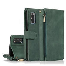 Load image into Gallery viewer, Skin-feel Crazy Horse Texture Zipper Wallet Bag Horizontal Flip Leather Case with Holder &amp; Card Slots &amp; Wallet &amp; Lanyard, For Samsung Galaxy S20, For Samsung Galaxy S20+, For Samsung Galaxy S20 Ultra, For Samsung Galaxy S20 FE 5G                       ...