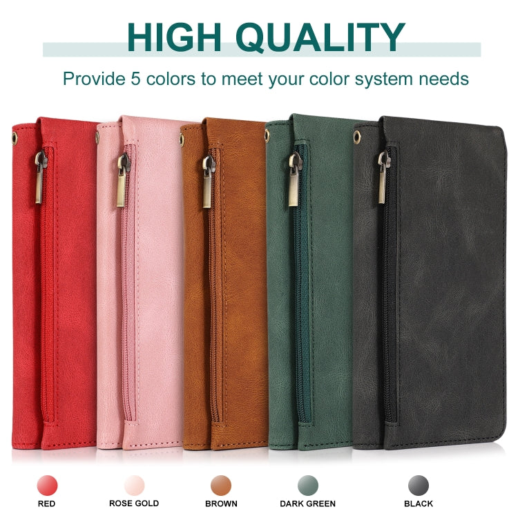 Skin-feel Crazy Horse Texture Zipper Wallet Bag Horizontal Flip Leather Case with Holder & Card Slots & Wallet & Lanyard, For Samsung Galaxy S20, For Samsung Galaxy S20+, For Samsung Galaxy S20 Ultra, For Samsung Galaxy S20 FE 5G                       ...