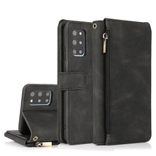 Load image into Gallery viewer, Skin-feel Crazy Horse Texture Zipper Wallet Bag Horizontal Flip Leather Case with Holder &amp; Card Slots &amp; Wallet &amp; Lanyard, For Samsung Galaxy S20, For Samsung Galaxy S20+, For Samsung Galaxy S20 Ultra, For Samsung Galaxy S20 FE 5G                       ...