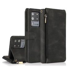 Load image into Gallery viewer, Skin-feel Crazy Horse Texture Zipper Wallet Bag Horizontal Flip Leather Case with Holder &amp; Card Slots &amp; Wallet &amp; Lanyard, For Samsung Galaxy S20, For Samsung Galaxy S20+, For Samsung Galaxy S20 Ultra, For Samsung Galaxy S20 FE 5G                       ...
