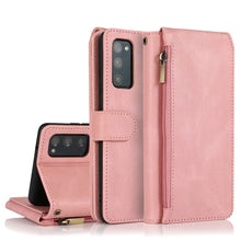 Load image into Gallery viewer, Skin-feel Crazy Horse Texture Zipper Wallet Bag Horizontal Flip Leather Case with Holder &amp; Card Slots &amp; Wallet &amp; Lanyard, For Samsung Galaxy S20, For Samsung Galaxy S20+, For Samsung Galaxy S20 Ultra, For Samsung Galaxy S20 FE 5G                       ...
