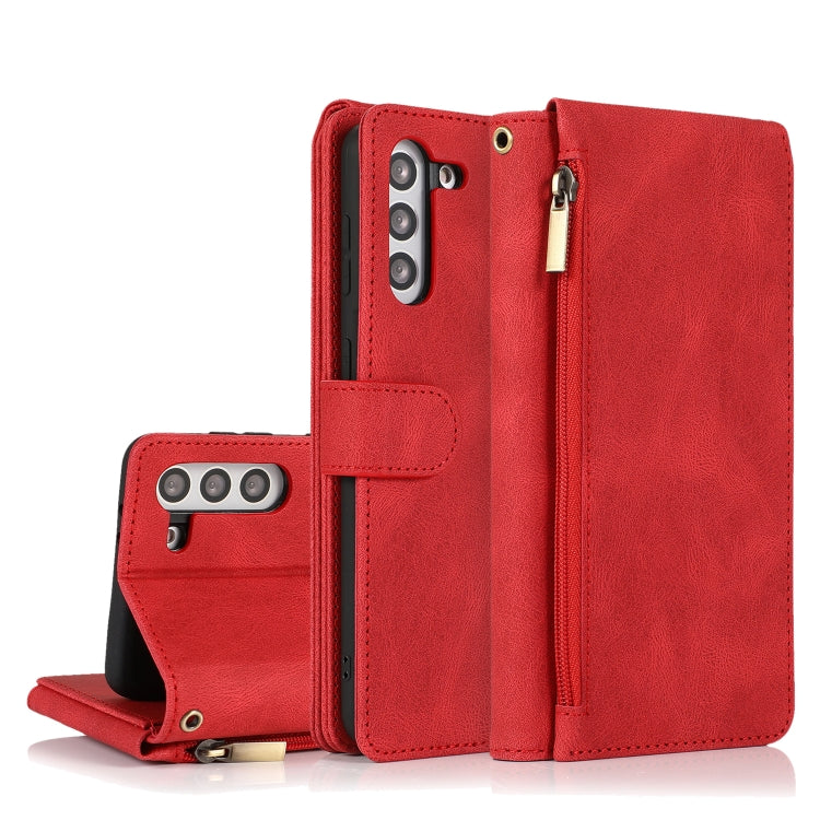 Skin-feel Crazy Horse Texture Zipper Wallet Bag Horizontal Flip Leather Case with Holder & Card Slots & Wallet & Lanyard, For Samsung Galaxy S20, For Samsung Galaxy S20+, For Samsung Galaxy S20 Ultra, For Samsung Galaxy S20 FE 5G                       ...