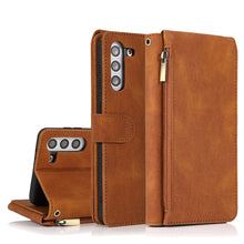 Load image into Gallery viewer, Skin-feel Crazy Horse Texture Zipper Wallet Bag Horizontal Flip Leather Case with Holder &amp; Card Slots &amp; Wallet &amp; Lanyard, For Samsung Galaxy S20, For Samsung Galaxy S20+, For Samsung Galaxy S20 Ultra, For Samsung Galaxy S20 FE 5G                       ...