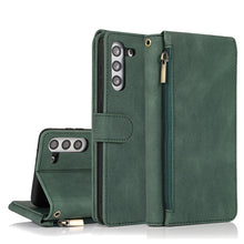 Load image into Gallery viewer, Skin-feel Crazy Horse Texture Zipper Wallet Bag Horizontal Flip Leather Case with Holder &amp; Card Slots &amp; Wallet &amp; Lanyard, For Samsung Galaxy S20, For Samsung Galaxy S20+, For Samsung Galaxy S20 Ultra, For Samsung Galaxy S20 FE 5G                       ...