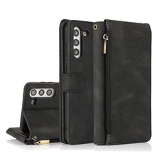 Load image into Gallery viewer, Skin-feel Crazy Horse Texture Zipper Wallet Bag Horizontal Flip Leather Case with Holder &amp; Card Slots &amp; Wallet &amp; Lanyard, For Samsung Galaxy S20, For Samsung Galaxy S20+, For Samsung Galaxy S20 Ultra, For Samsung Galaxy S20 FE 5G                       ...