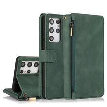 Load image into Gallery viewer, Skin-feel Crazy Horse Texture Zipper Wallet Bag Horizontal Flip Leather Case with Holder &amp; Card Slots &amp; Wallet &amp; Lanyard, For Samsung Galaxy S20, For Samsung Galaxy S20+, For Samsung Galaxy S20 Ultra, For Samsung Galaxy S20 FE 5G                       ...