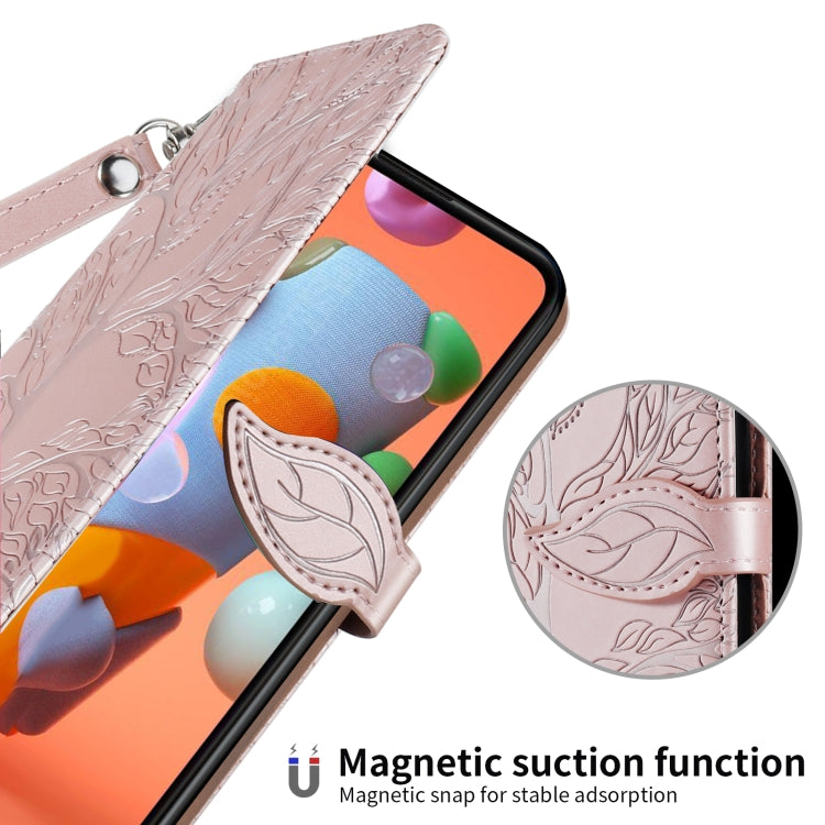 Life of Tree Embossing Pattern Horizontal Flip Leather Case with Holder & Card Slot & Wallet & Photo Frame & Lanyard, For Samsung Galaxy A11 (US Version), For Samsung Galaxy A11 (EU Version), For Samsung Galaxy A12, For Samsung Galaxy A21              ...