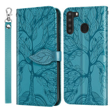 Load image into Gallery viewer, Life of Tree Embossing Pattern Horizontal Flip Leather Case with Holder &amp; Card Slot &amp; Wallet &amp; Photo Frame &amp; Lanyard, For Samsung Galaxy A11 (US Version), For Samsung Galaxy A11 (EU Version), For Samsung Galaxy A12, For Samsung Galaxy A21              ...