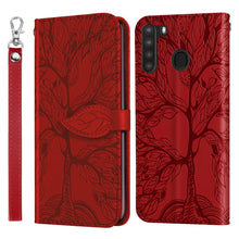 Load image into Gallery viewer, Life of Tree Embossing Pattern Horizontal Flip Leather Case with Holder &amp; Card Slot &amp; Wallet &amp; Photo Frame &amp; Lanyard, For Samsung Galaxy A11 (US Version), For Samsung Galaxy A11 (EU Version), For Samsung Galaxy A12, For Samsung Galaxy A21              ...