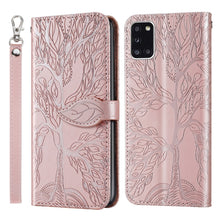 Load image into Gallery viewer, Life of Tree Embossing Pattern Horizontal Flip Leather Case with Holder &amp; Card Slot &amp; Wallet &amp; Photo Frame &amp; Lanyard, For Samsung Galaxy A11 (US Version), For Samsung Galaxy A11 (EU Version), For Samsung Galaxy A12, For Samsung Galaxy A21              ...