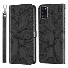 Load image into Gallery viewer, Life of Tree Embossing Pattern Horizontal Flip Leather Case with Holder &amp; Card Slot &amp; Wallet &amp; Photo Frame &amp; Lanyard, For Samsung Galaxy A11 (US Version), For Samsung Galaxy A11 (EU Version), For Samsung Galaxy A12, For Samsung Galaxy A21              ...