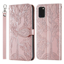 Load image into Gallery viewer, Life of Tree Embossing Pattern Horizontal Flip Leather Case with Holder &amp; Card Slot &amp; Wallet &amp; Photo Frame &amp; Lanyard, For Samsung Galaxy A11 (US Version), For Samsung Galaxy A11 (EU Version), For Samsung Galaxy A12, For Samsung Galaxy A21              ...