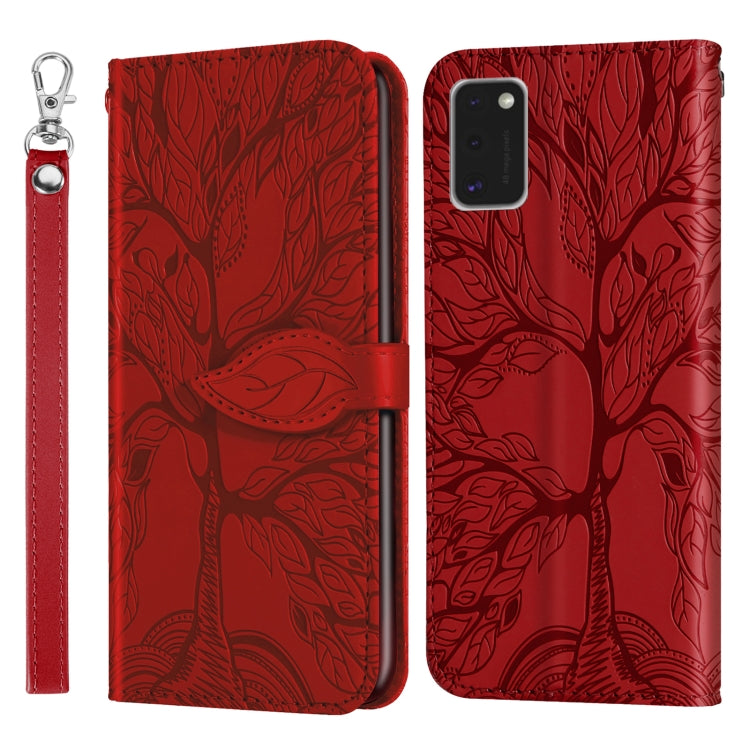 Life of Tree Embossing Pattern Horizontal Flip Leather Case with Holder & Card Slot & Wallet & Photo Frame & Lanyard, For Samsung Galaxy A11 (US Version), For Samsung Galaxy A11 (EU Version), For Samsung Galaxy A12, For Samsung Galaxy A21              ...